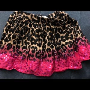 Leopard print skort
